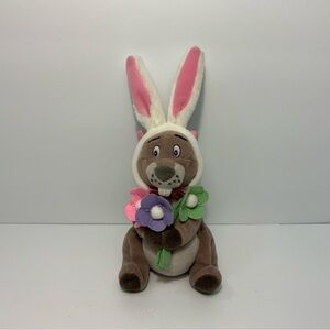 Disney Store Winnie the Pooh Easter Bunny Ears Gopher 7” Mini Bean Bag Plush Toy